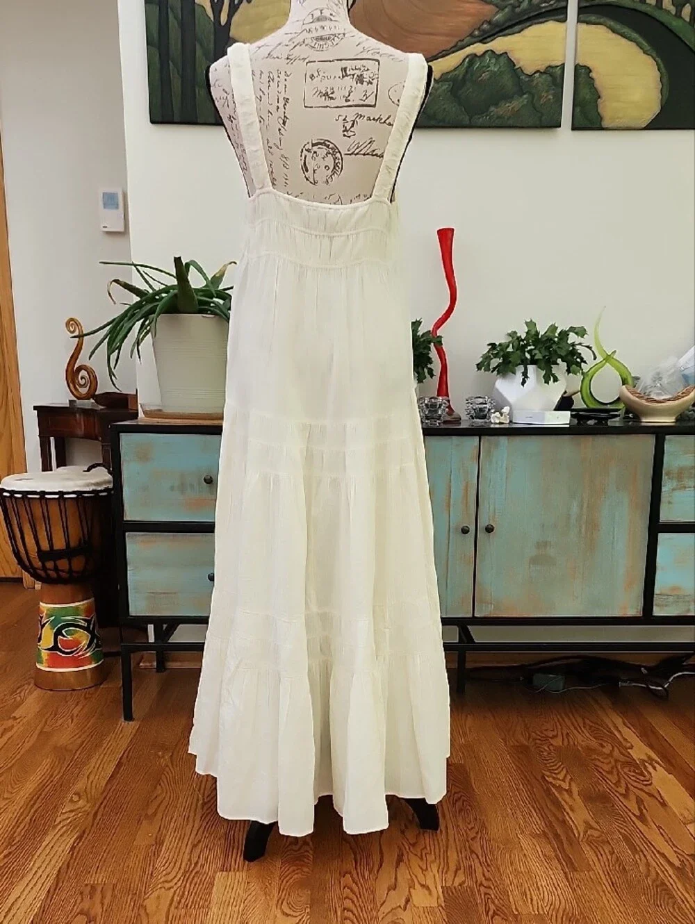 J. Crew Ivory Airy Gauze Tiered Maxi Dress - NWT